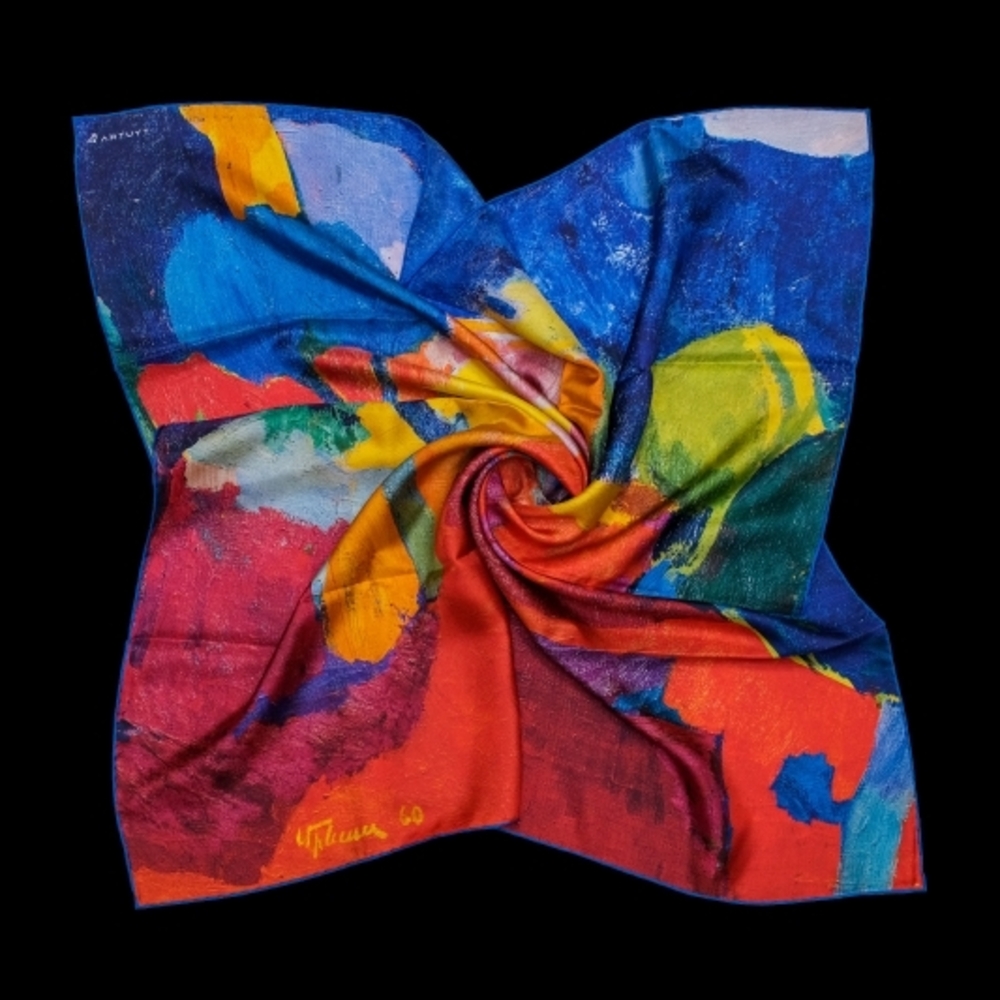 Colorful Abstract Women's Scarf By Artuyt
